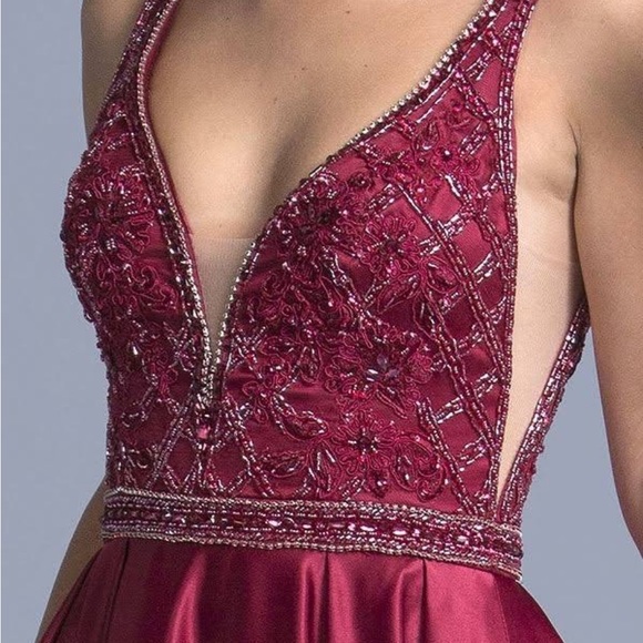 ASPEED DRESS, BURGUNDY, size XS - Picture 5 of 13